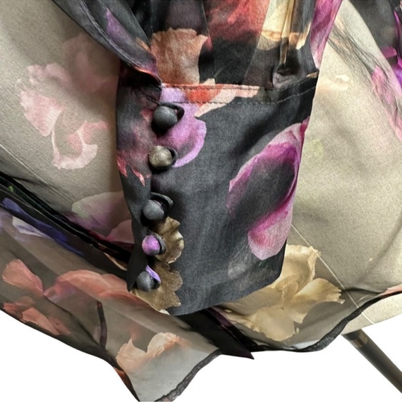 Equipment Femme Boleyn Sheer Silk Floral Blouse - Picture 4 of 4